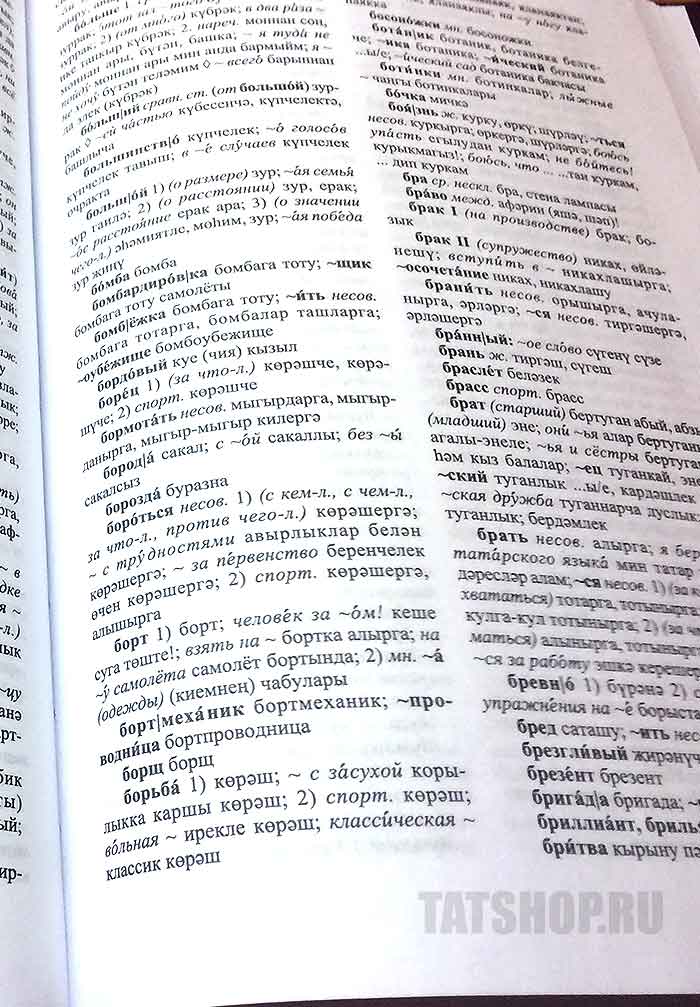 Русские слова в татарском языке